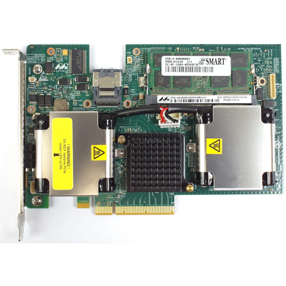 WG0YW DELL CONTROLLER PCI-E X8 MODULE WITH 8GB CACHE AND DUAL BATTERIES